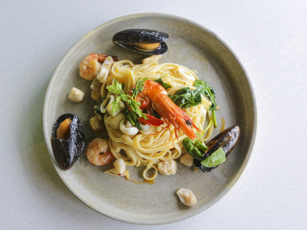 Linguine mit Meeresfrüchten