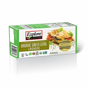 Bio Lasagne Platten aus grünen Linsen von Explore Cuisine, 6 x 250g