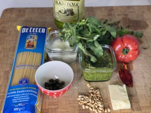 Spaghetti mit Pesto