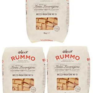 Rummo Pasta Mezzi Rigatoni n.51 [ 3 packungen x 1kg. ]