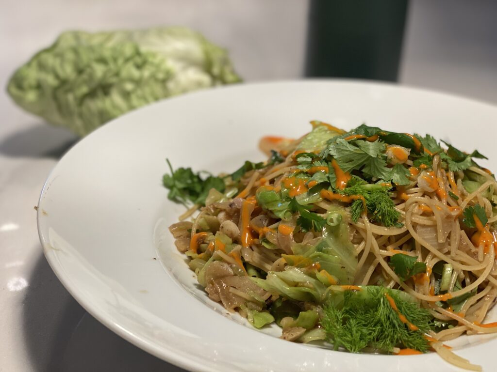 capellini mit fenchel und spitzkohl
